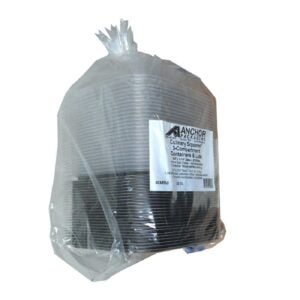 3-Compartment Containers & Lids | Packaged