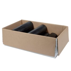 Black Can Liners, 56 gallon, 16 MIC | Packaged