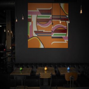 Red Glass Candle | Styled