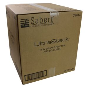 PLATTER COMBO PLAS 14.1″ BLK 2-25CT | Corrugated Box