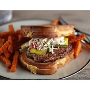 Beef Patties, 2 per Pound | Styled