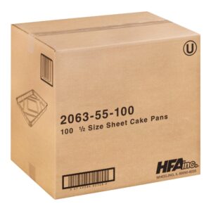 1/2 Size Foil Sheet Cake Pan | Corrugated Box
