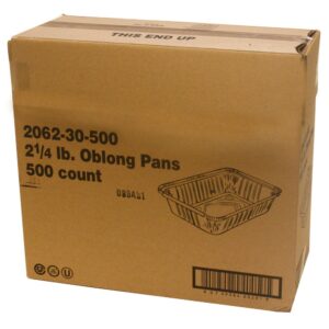 8×5.5″ Oblong Foil Container | Corrugated Box