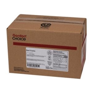 All Beef Franks | Corrugated Box