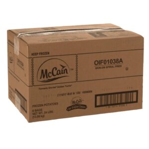 Spiral Cut French Fries | Corrugated Box