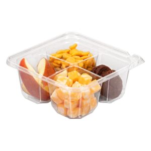 4 Compartment Plastic Containers | Styled