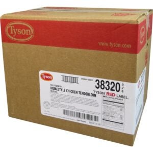 Homestyle Breaded Chicken Tenderloins | Corrugated Box