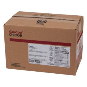 Beef and Pork Franks | Corrugated Box