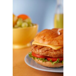 White Meat Turkey Burger Patties | Styled