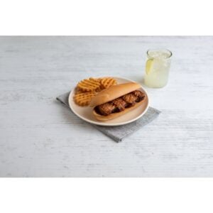 Pork Rib Patties, Boneless, Cooked, BBQ | Styled