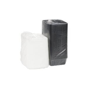 6×6 Square Containers with Lids | Packaged