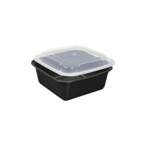 6×6 Square Containers with Lids | Raw Item