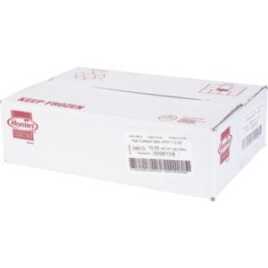 Cooked Turkey Sausage Patties, 1.5 oz. | Corrugated Box