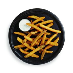 Spicy Battered Pickle Fries Appetizer | Styled