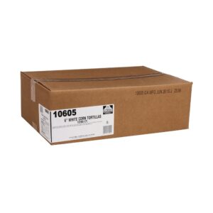6″ White Corn Tortillas | Corrugated Box