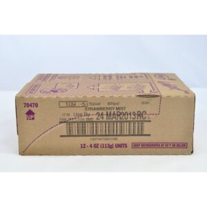 Whips Low Fat Strawberry Yogurt Mousse | Corrugated Box