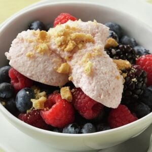 Whips Low Fat Strawberry Yogurt Mousse | Styled