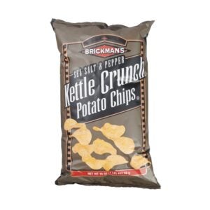 Salt & Pepper Flavored Kettle Crunch Potato Chips | Packaged