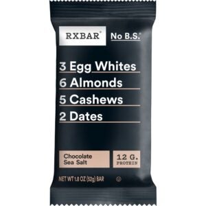 Chocolate Sea Salt RX Bars | Packaged