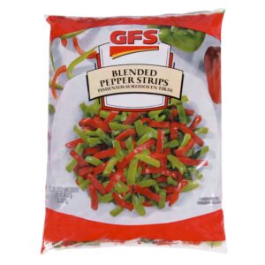 Red & Green Pepper Strips | Packaged