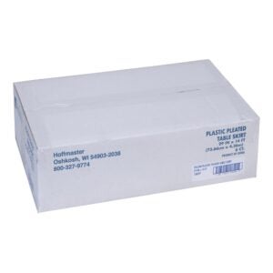 SKIRT TBL PLAS YEL 29″X14′ 6CT | Corrugated Box