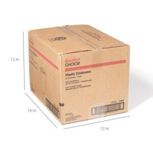 12 – 14 oz. Clear Plastic Cups | Corrugated Box