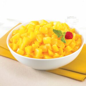 Diced Peaches | Styled