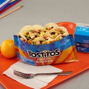 Reduced Fat Whole Grain Crsipy Rounds Tortilla Chips | Styled