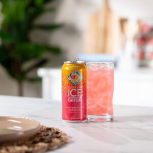 Watermelon Lemon Sparkling Caffeinated Water | Styled
