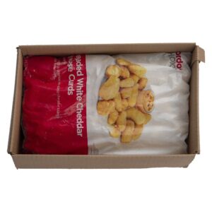 Breaded White Cheddar Cheese Curds | Packaged