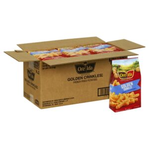 Crinkle Cut Golden Fries | Styled