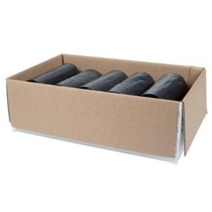20-30 Gallon Black Can Liners, 1 MIL | Packaged