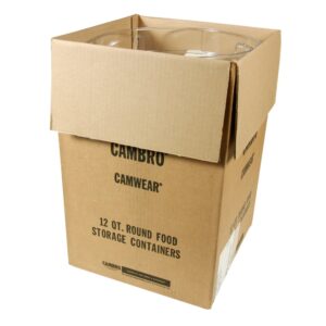 CONT FD RND CLR 12QT 1CT CAMB | Packaged