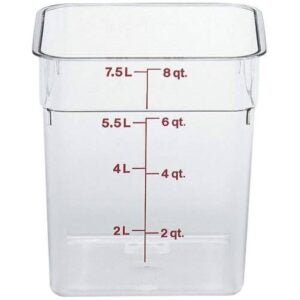 CONT FD SQ CLR 8QT 1CT CAMB | Packaged