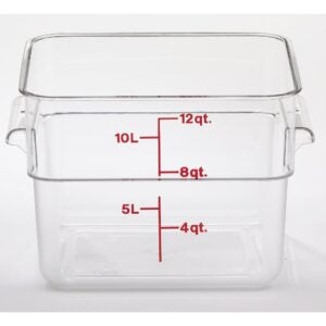 CONT FD SQ CLR 12QT 1CT CAMB | Raw Item
