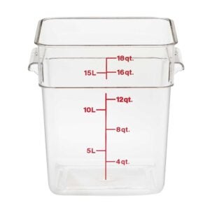 CONT FD SQ CLR 18QT 1CT CAMB | Packaged