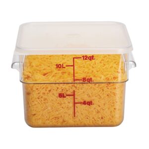 LID CONT FD SQ CLR 12/18/22QT 1CT | Styled