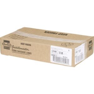SAUSAGE LNK PORK SKN-ON RAW 2Z 10# | Corrugated Box