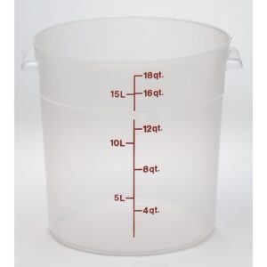 CONTAINER FD RND TRANS 18QT 6CT | Raw Item