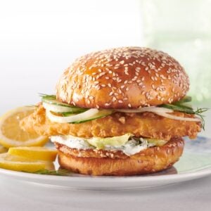 Sesame Butter Hamburger Buns | Styled