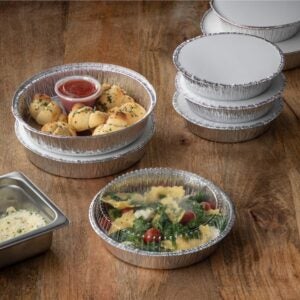 7″ Round Foil Pans with Lids | Styled