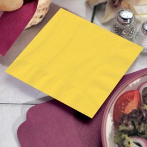 Yellow Beverage Napkins | Styled