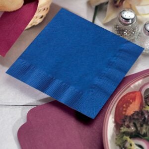 Navy Blue Beverage Napkins | Styled