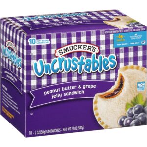 Uncrustables Grape PB&J Sandwiches | Packaged