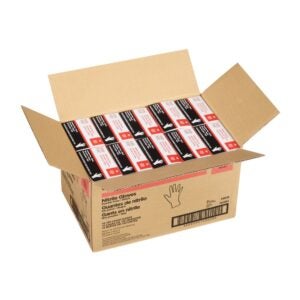 GLOVE NITRILE MED PWDFR BLK | Packaged