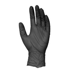 GLOVE NITRILE MED PWDFR BLK | Raw Item