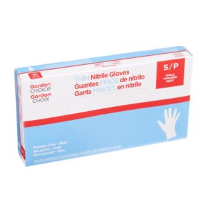 GLOVE NITRILE THN SML PWDF BLU 10-100 | Packaged