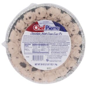 Chocolate Mint Cream Layer PIe | Packaged