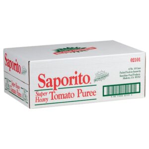 SAPORITO TOMATO PUREE HVY 10 CAN | Corrugated Box