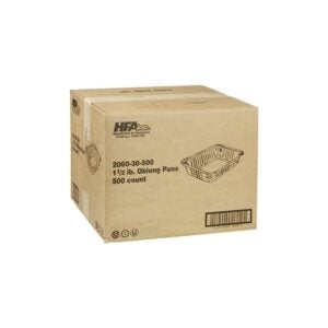 1.5 lb Oblong Pan | Corrugated Box